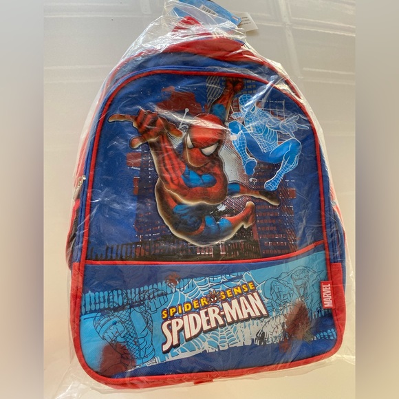 🕷️💙❤️🎒 Marvels Spiderman Boys Backpack - Blue - Picture 1 of 5